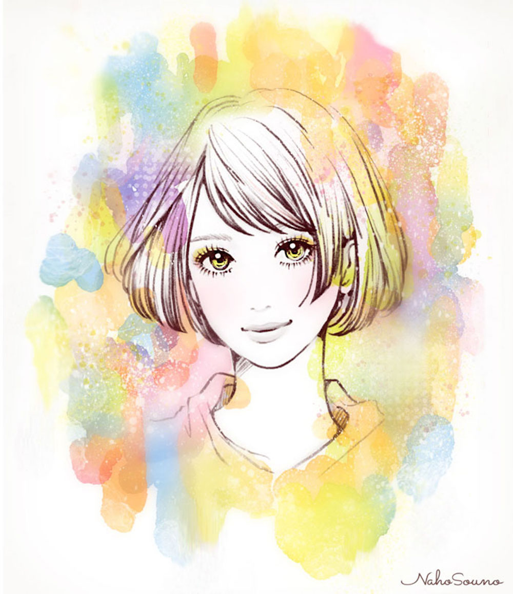 手描きのおしゃれな女性・女の子のイラスト