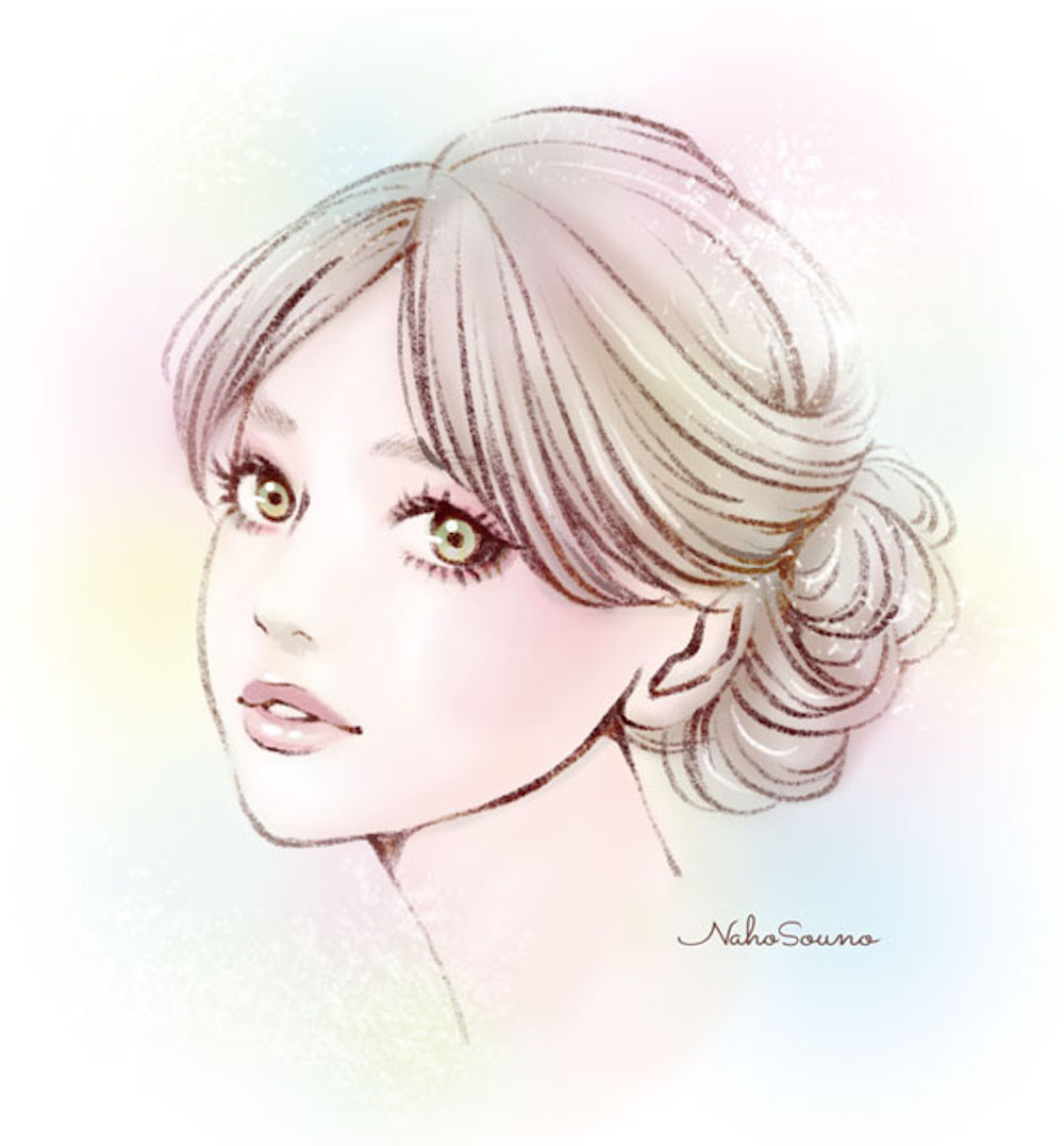 手描きのおしゃれな女性・女の子のイラスト