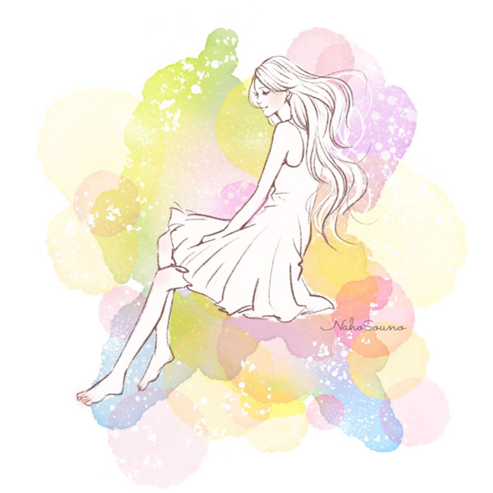 手描きのおしゃれな女性・女の子のイラスト