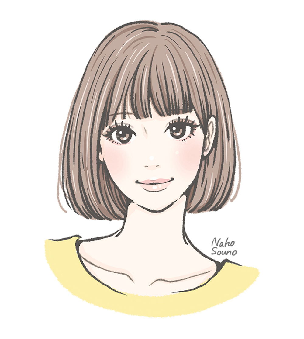 手描きのおしゃれな女性・女の子のイラスト