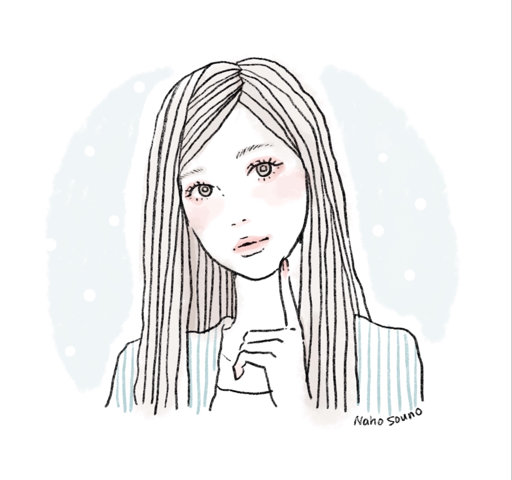 手描きのおしゃれな女性・女の子のイラスト