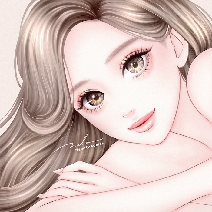 美しいおしゃれな女性・女の子のイラスト